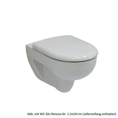 Geberit Wand-Tiefspül-WC Renova ohne Spülrand/ Rimfree, weiß KeraTect
