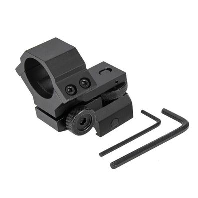 Low Profile Adjustable Windage Elevation Rifle Scope Mount 25.4mm Ring Torch