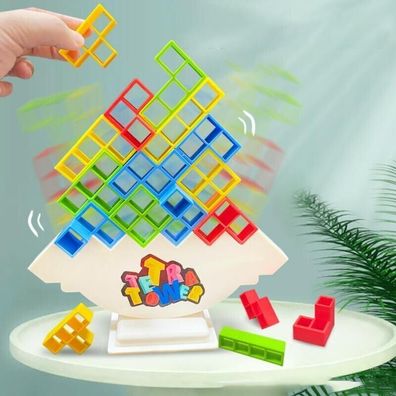 Tetra Tower Balance Stacking Blocks Game Team Toys Gifts for Kids & Adults