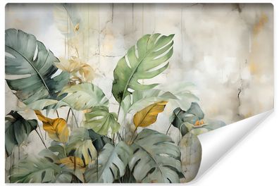 Muralo Vlies Selbstklebende Fototapete tropische Blätter Abstraktion Wandtapete