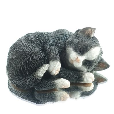 Esschert Design Katze Schwarz schlafend - Polyresin