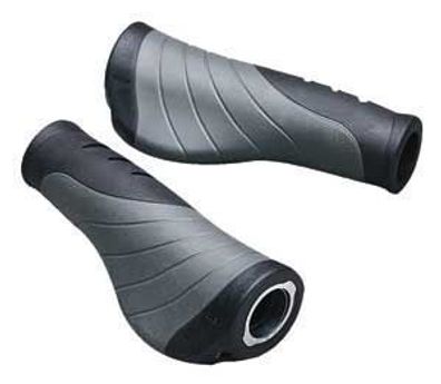 MOUNTY Fahrradgriffe WING-GRIPS LOCK Schwarz-grau