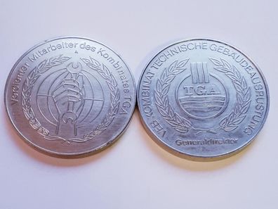 DDR Medaille Verdienter Mitarbeiter des Kombinates TGA