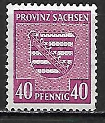 Alliierte Besetzung sowjet. Zone Provinz Sachsen postfrisch Michel-Nummer 84