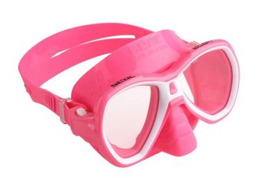 Seac Elba Maske Silikon Tauchermaske Tauchmaske Taucherbrille Schwimmbrille rosa
