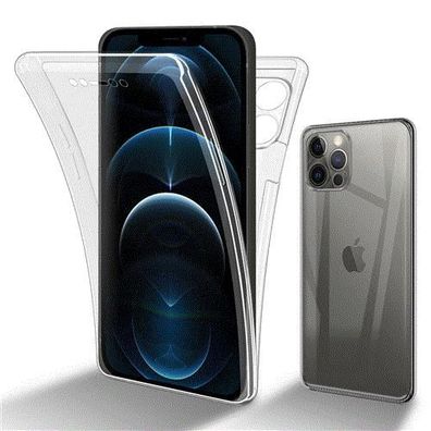 Cadorabo Hülle kompatibel mit Apple iPhone 12 in Transparent - 360° Full Body ...