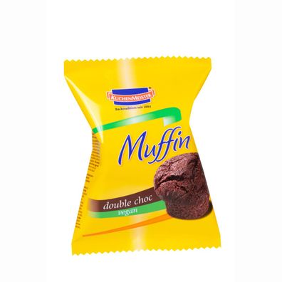 KuchenMeister Muffin Double Choc vegan mit Schokoladenstückchen 75g