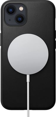Nomad Schutzhülle Apple iPhone 13 Modern Case MagSafe Lederhülle schwarz