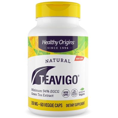 Healthy Origins, Teavigo (150 Mg Grn. Tea Extract) 90% EGCG, 60 Kapseln