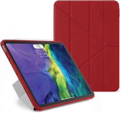 Pipetto Origami Case Schutzhülle Apple iPad Air 10,9Zoll iPad Hülle Cover rot