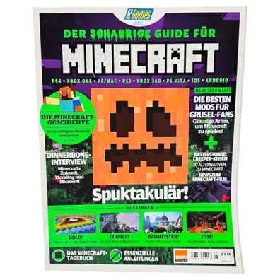 PC Game 08/2016 Der schaurige Guide für Minecraft Videospiel Zeitschrift