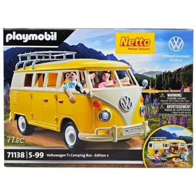 Playmobil Volkswagen T1 Camping Bus Edition 2 Netto Bulli 71138 VW Spielzeug