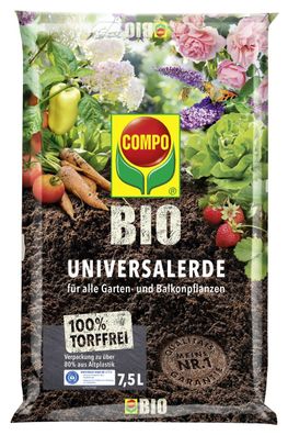 COMPO BIO Universal-Erde torffrei 7,5 Liter