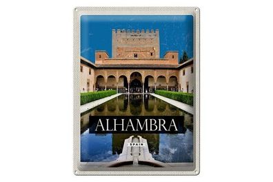 Blechschild 40 x 30 cm Urlaub Reise Spanien Alhambra Spain