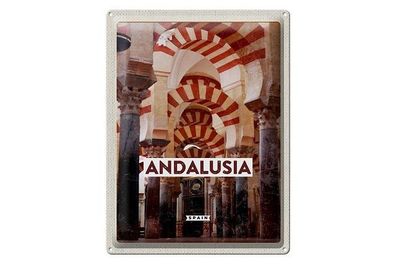 Blechschild 40 x 30 cm Urlaub Reise Spain Andalusia Spain