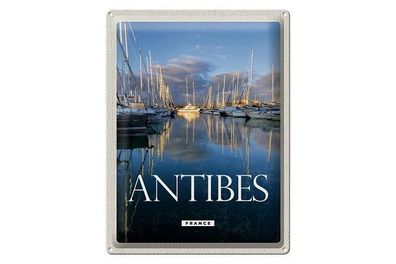 Blechschild 40 x 30 cm Urlaub Reise Frankreich Antibes France