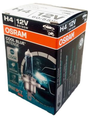 H4 12V 60/55W P43t Cool Blue Intense NextGeneration 5000K + 100% 1St OSRAM