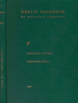Fluorine Supplement Volume 5 - Gmelin Handbook of Inorganic Chemistry