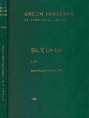 Rare Earth Elements C 11a - Gmelin Handbook of Inorganic Chemistry
