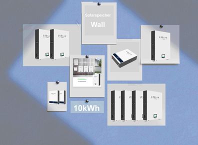 Solarspeicher 10kWh, 20kWh, 30kWh, 40kWh LiFePO4 Wall Speicherbatterie modular PV ...