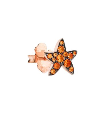 Dodo - Frau - DHB5001STARS0ZO9R - Einzelstern-Ohrring mit orangefarbenen Saphiren