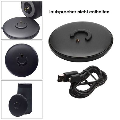 Ladestation Schwarz Fér Bose SoundLink Revolve Lautsprecher + Micro USB Kabel
