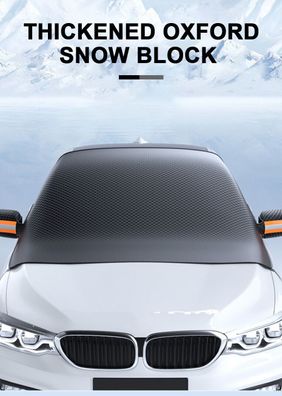 Scheibenabdeckung mit Magnet Auto Frontscheibenabdeckung Winter Frostschutz BE