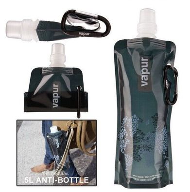 3x Faltbare Trinkflaschen 0,5L Flexible Wasserflasche Sportflasche Fahrrad