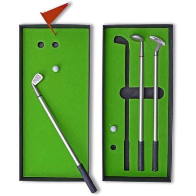 Colexy Golf Stifte Set, 3 Golfschläger Kugelschreiber Mini Desktop Golfball Mit