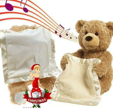 Peek A Boo 30cm Teddybär Plésch Pléschtier fér Kinder Kid Geburtstagsgeschenk