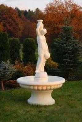 Zierbrunnen Springbrunnen Figur 206cm Brunnen Dekoration Garten Fontaine Teich