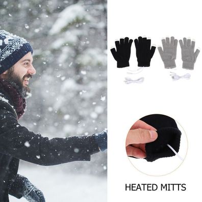 2 Pairs beheizbare Handschuhe fér Schneemobile heating mitts Winter USB