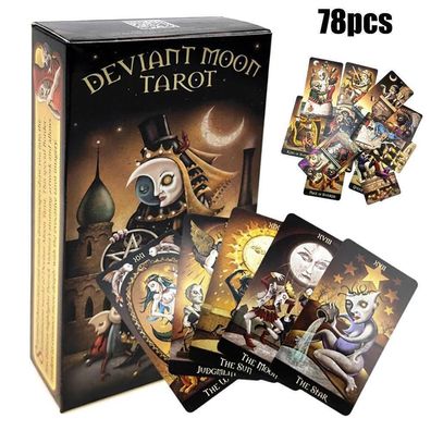 Deviant Moon Tarot Deck Tarotkarten Brettspiel Kartenspiel Weihnachten 78x Neu