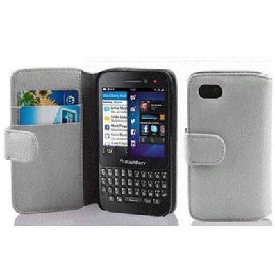 Cadorabo Hülle kompatibel mit Blackberry Q5 in Magnesium WEIß - Schutzhülle aus ...