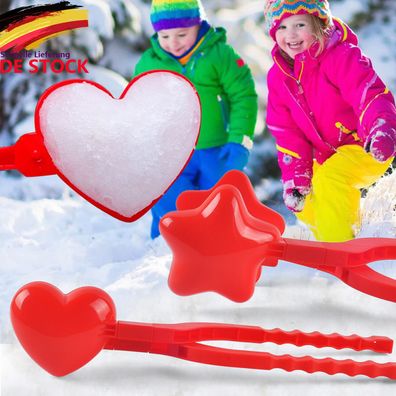 1 Set aus Kunststoff Schneeballclips Schneeballermacher Kinder im Freien Winter