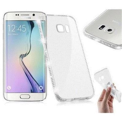 Cadorabo Hülle kompatibel mit Samsung Galaxy S6 EDGE in Transparent WEIß - Schutzh...