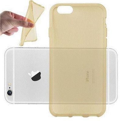 Cadorabo Hülle kompatibel mit Apple iPhone 6 / 6S in Transparent GOLD - Schutzhüll...