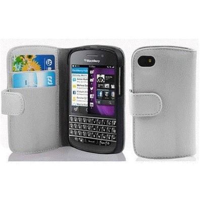 Cadorabo Hülle kompatibel mit Blackberry Q10 in Magnesium WEIß - Schutzhülle aus ...