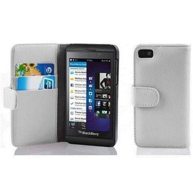 Cadorabo Hülle kompatibel mit Blackberry Z10 in Magnesium WEIß - Schutzhülle aus ...