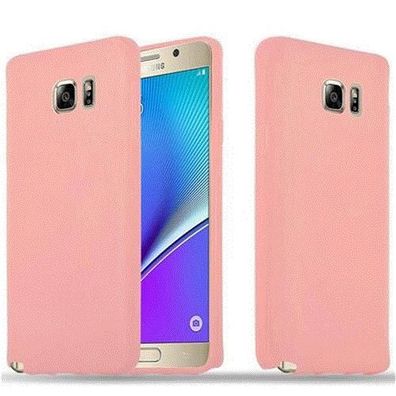 Cadorabo Hülle kompatibel mit Samsung Galaxy NOTE 5 in CANDY ROSA - Schutzhülle ...