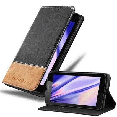 Cadorabo Hülle kompatibel mit Nokia Lumia 640 in Schwarz BRAUN - Schutzhülle mit ...