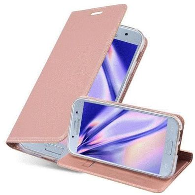 Cadorabo Hülle kompatibel mit Samsung Galaxy A5 2017 in CLASSY ROSÉ GOLD - Schutzh...