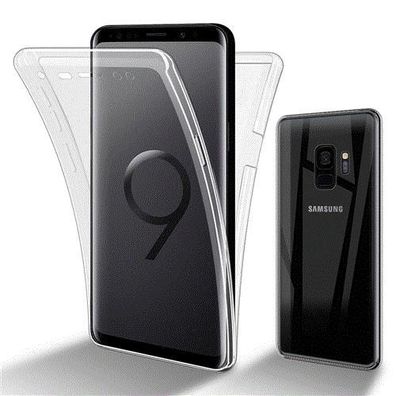 Cadorabo Hülle kompatibel mit Samsung Galaxy S9 in Transparent - 360° Full Body ...