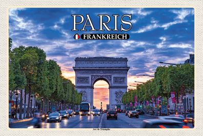 Top-Schild m. Kordel, versch. Größen, PARIS, Frankreich, Arc de Triomphe, neu & ovp