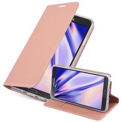 Cadorabo Hülle kompatibel mit Samsung Galaxy NOTE 3 in CLASSY ROSÉ GOLD - Schutzhü...