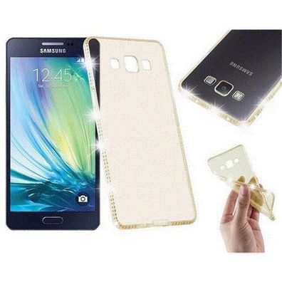 Cadorabo Hülle kompatibel mit Samsung Galaxy A5 2015 in Transparent GOLD - Schutzh...