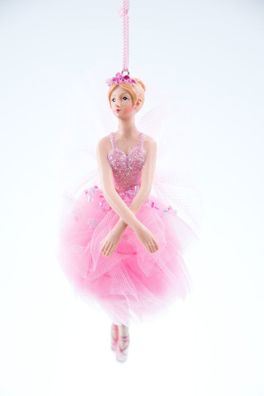 Gisela Graham Sugar Ballerina Plum Fairy Weihnachtsschmuck
