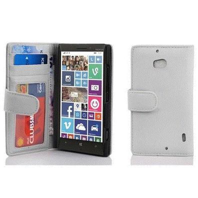 Cadorabo Hülle kompatibel mit Nokia Lumia 929 / 930 in Magnesium WEIß - Schutzhüll...
