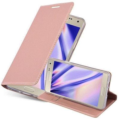 Cadorabo Hülle kompatibel mit Samsung Galaxy A5 2015 in CLASSY ROSÉ GOLD - Schutzh...