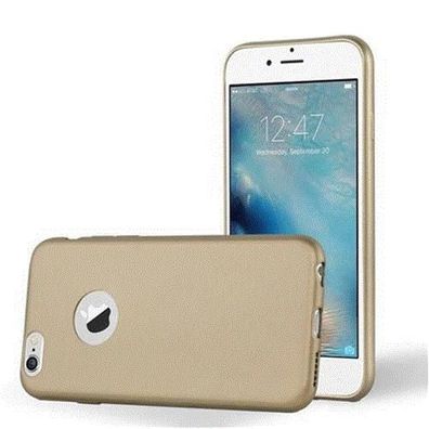 Cadorabo Hülle kompatibel mit Apple iPhone 6 PLUS / 6S PLUS in Metallic GOLD - ...